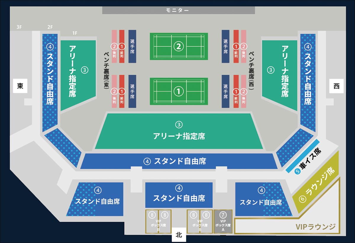 横浜TOP4大会 座席図