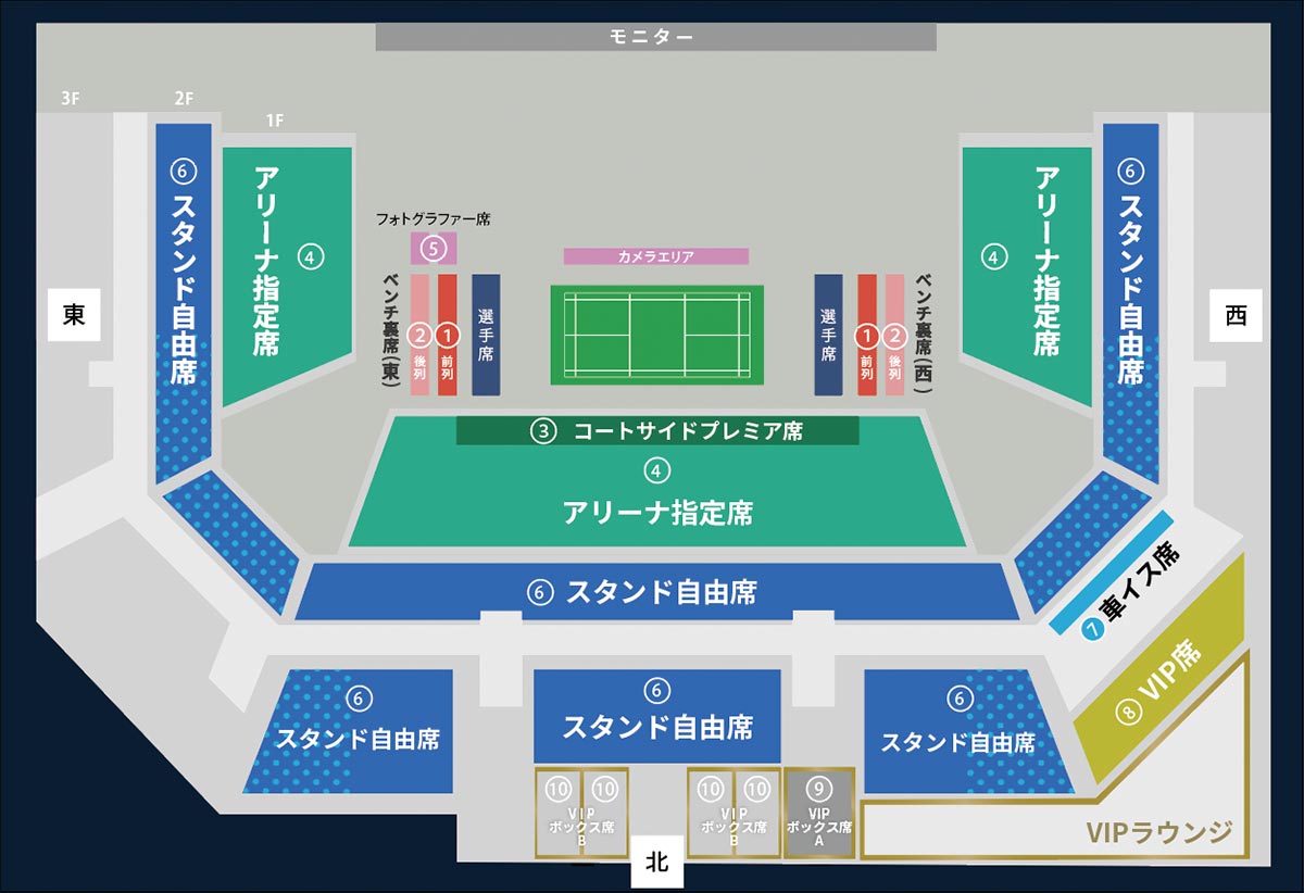 横浜TOP4大会 座席図